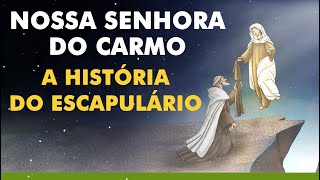 Nossa Senhora do Carmo: A Histria do Escapulrio | So Simo Stock | Desenho Catlico