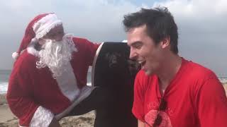 Surfing Santa