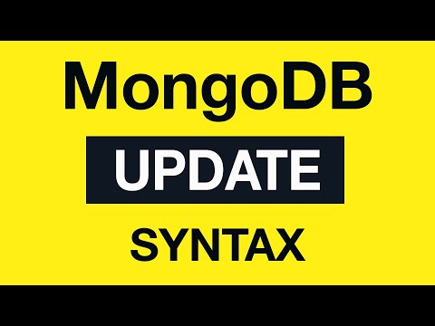 MongoDB Update Queries 03 Update Methods Syntax