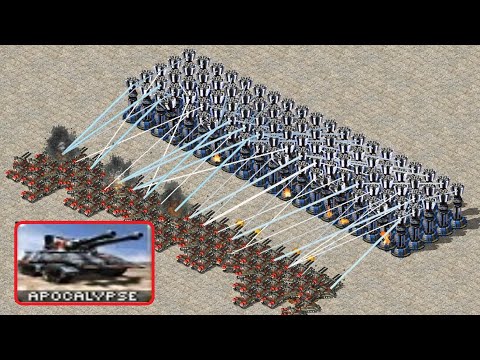 Apocalypse vs Prism Towers - Same Cost Battle - Red Alert 2