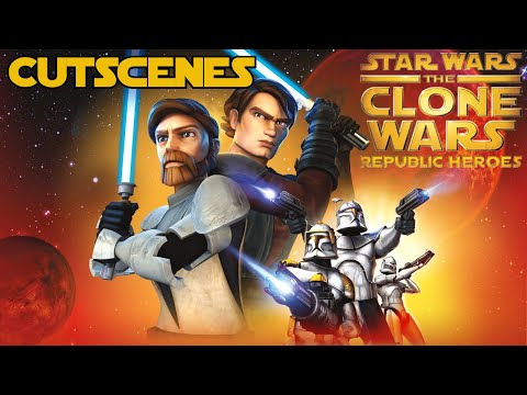 Star Wars: The Clone Wars - Republic Heroes - All Cutscenes [HD] (Xbox, Playstation, PC, Wii)