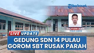 Siswa Terpaksa Belajar di Tengah Ancaman Bahaya Imbas Gedung SDN 14 Pulau Gorom SBT Rusak Parah