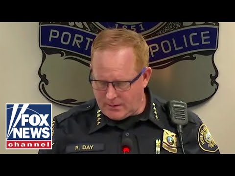 Portland police chief CRIES after gang members shot by feds