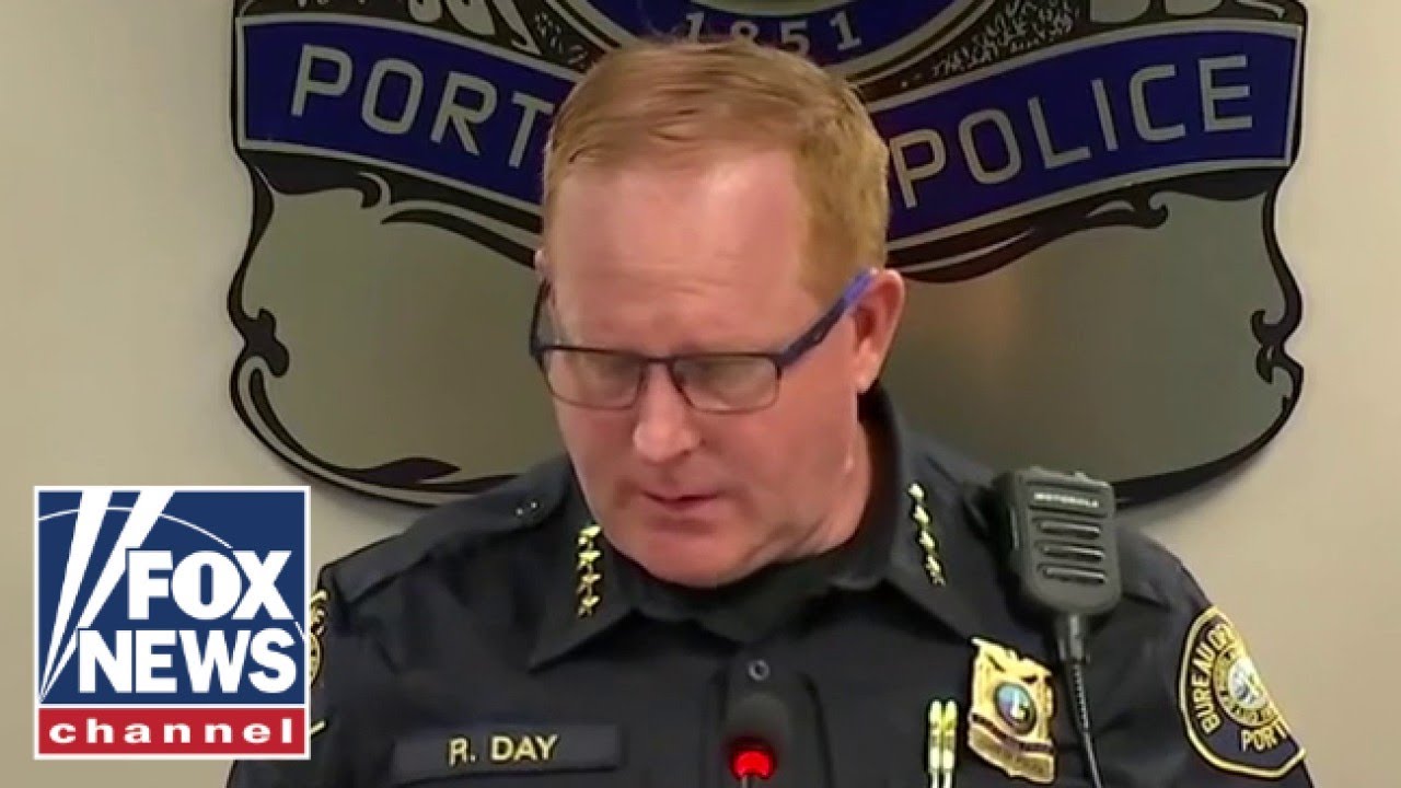 Portland police chief CRIES after gang members shot by feds