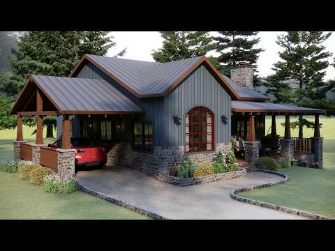 30'x39' (9x12m) This Is The Perfect 2 Bedroom Cabin You've Been Looking For | Charming & Cozy