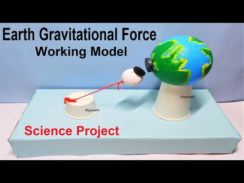 EARTH GRAVitaTION Working Model science exhibition DIY howtofunda