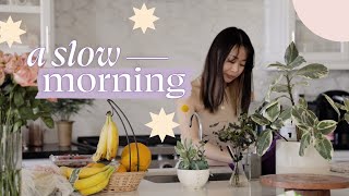 a slow morning routine ⛅️ intentional, mindful wellness