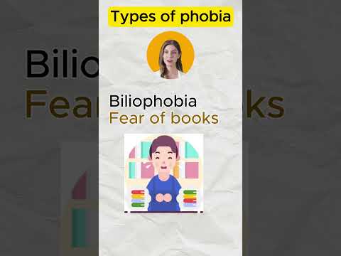 Types of Phobias - Daily English Vocabulary and Verbs Lesson #shorts #english #fear