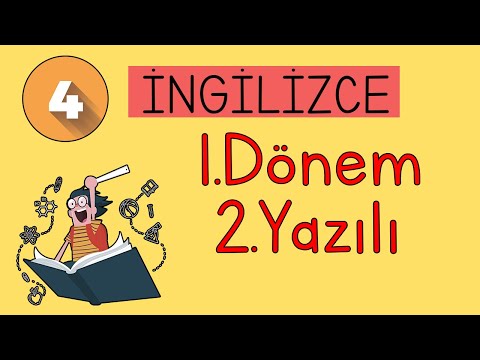 4.Sınıf İngilizce 1.Dönem 2.Yazılı 