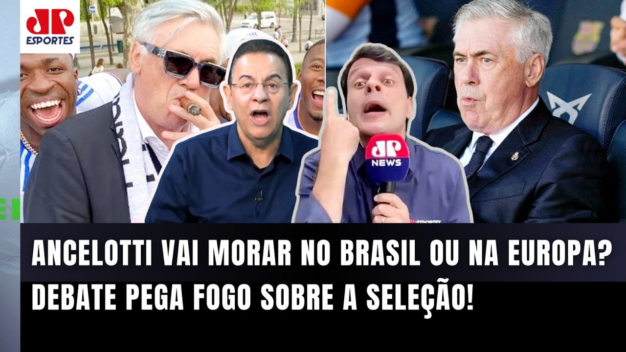 PEGOU FOGO! "O Ancelotti VAI MORAR NA EUROPA??? PELO AMOR DE DEUS! Isso é..." Seleção FERVE DEBATE!