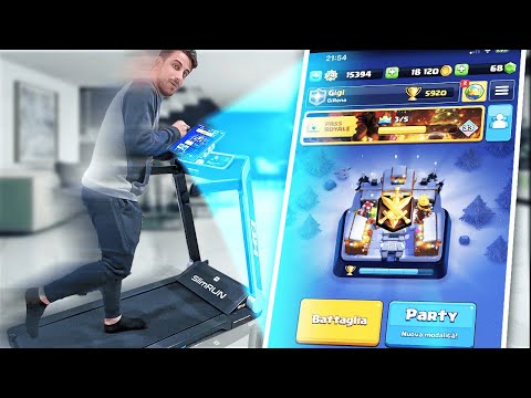 Gioco a Clash Royale MENTRE CORRO sul Tapis Roulant! Clash Royale ITA!