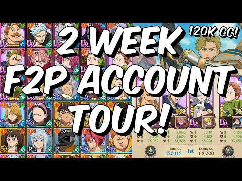 2 Week Free To Play Account Tour - 120k CC No Money Spent! - Seven Deadly Sins: Grand Cross Global
