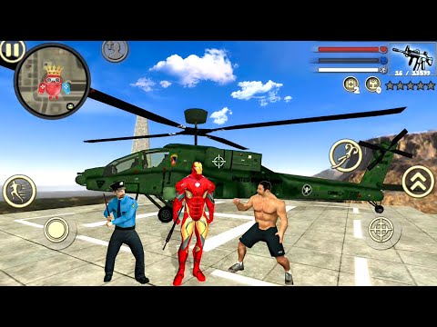 Iron Rope Hero Vice Town City - Fun at NY City - Android Gameplay