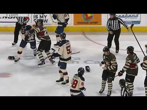 Teams ABSOLUTELY HATE each other - rack up 110 penalty minutes in ONE PERIOD!!