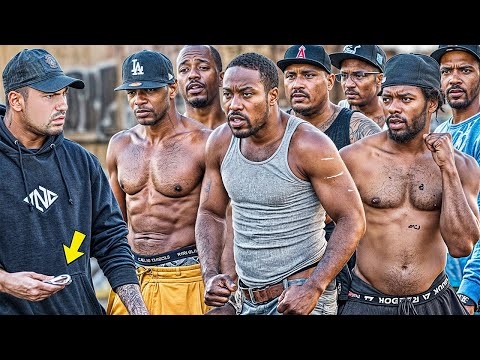 Asking THUGS "You Want Some?" in the HOOD, Then Giving Them Money! (MUST WATCH)