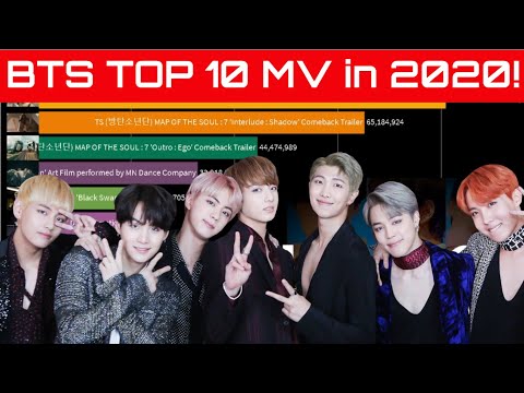 BTS MV 2020 - TOP 10 MOST Viewed! (As of July 2020)