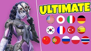 Overwatch 2 - WIDOWMAKER'S Ultimate in ALL Languages!