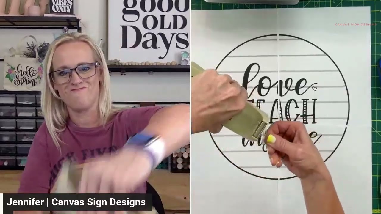 Classroom Door Hanger Tutorial: Paint This Love, Teach, Inspire Design With Me!