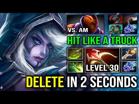 BRUTAL LEVEL 30 DROW RANGER Full Attack Speed Butterfly Vs Late Game Anti Mage 7.30e Dota 2