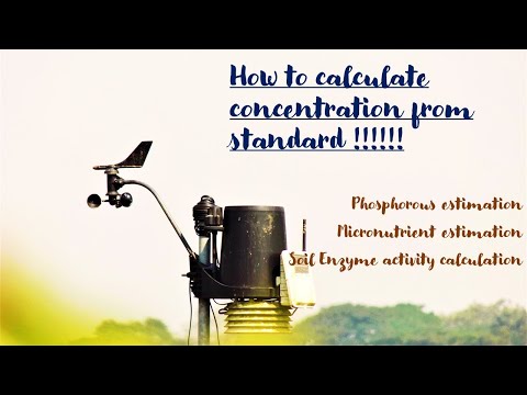 How to calculate concentration from standard...