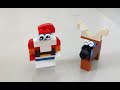 Making Christmas Santa Claus And Reindeer With LEGO 10696 Merry Christmas