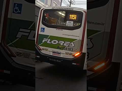 Apache Vip V da Transportes Flores na 115I - Nova Iguaçu x Caxias Via Lote XV  #onibus #caxias #rj