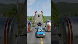 Download lagu Cars & Cargo Van vs Chained Hydraulic Crush#8- BeamNG.Drive mp3