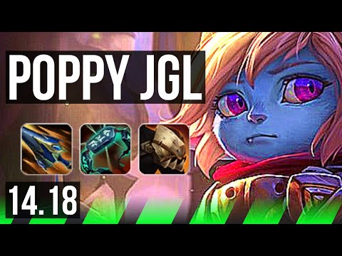 POPPY vs GRAVES (JGL) | Rank 4 Poppy, 37k DMG, 13/5/17, Godlike | TR Challenger | 14.18