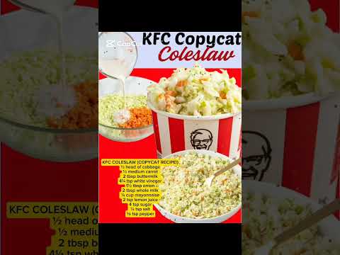 KFC COLESLAW (COPYCAT RECIPE! #coleslaw #chipchipperson #chickenarms #fryup
