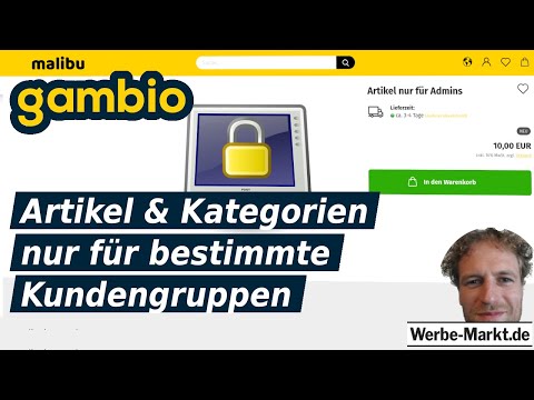 Gambio: Artikel & Kategorien nur für bestimmte Kundengruppen freigeben