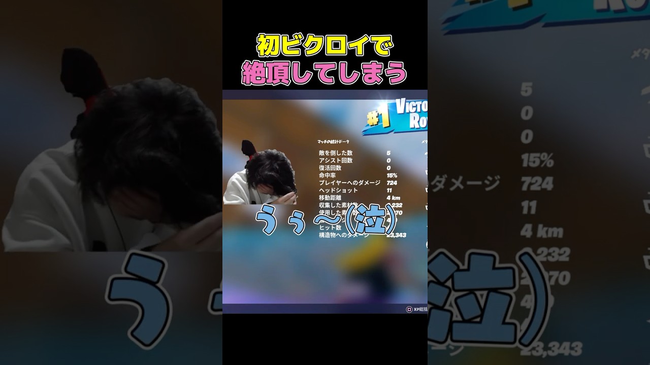 38歳 アリーナソロ初ビクロイで昇天 【フォートナイト サービス終了しないで😭】 #フォートナイト #fortnite #おじさんゲーマー