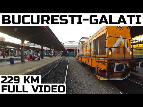 Bucuresti-Urziceni-Galati full rearview-Trainride-Zugfahrt