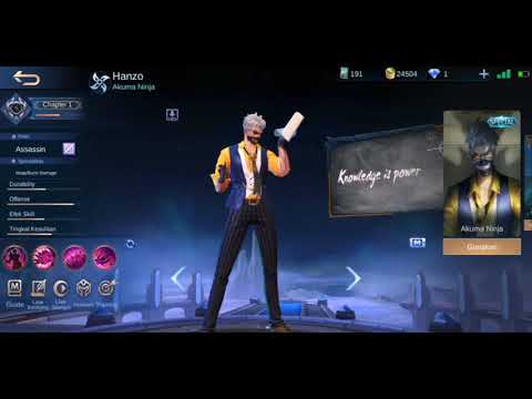 New special Skin hanzo akuma ninja full xd