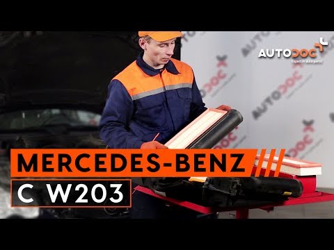 How to change Air Filter on MERCEDES-BENZ C W203 TUTORIAL | AUTODOC Video