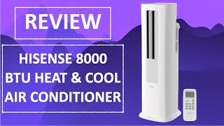 Best Smart Portable AC for All Seasons! Hisense 8000 BTU Heat & Cool Air Conditioner Review