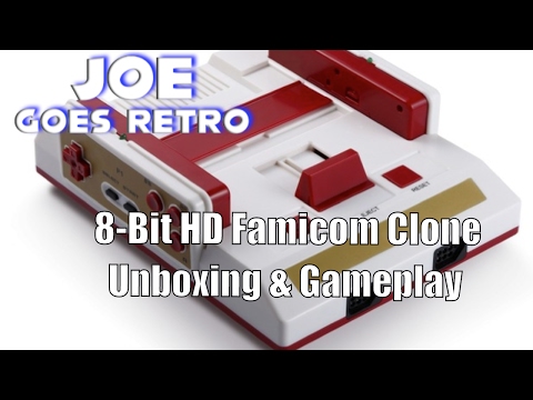8 Bit HD Famicom Clone Unboxing & Gameplay - Joe Goes Retro