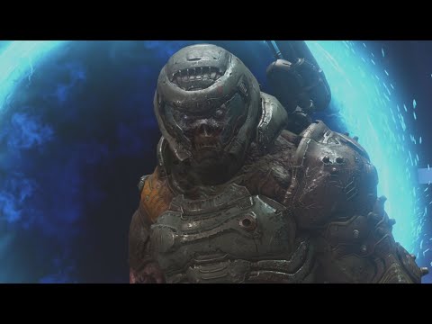 Zombie DOOM Slayer vs Marauder Boss Fight (DOOM Eternal)