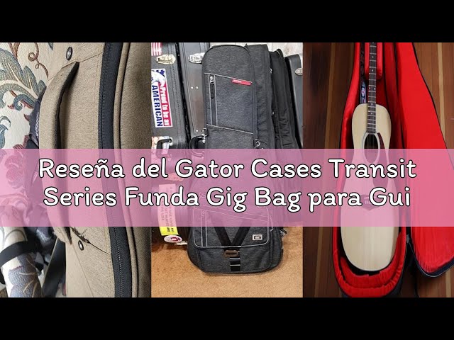 Vídeo relacionado con Gator Cases Transit Series Funda Gig Bag para Guitarra Eléctrica; Exterior Negro Carbón (GT-Electric-BLK)
