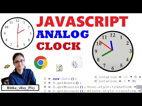 Awesome Analog Clock Using Only Html Css Javascript