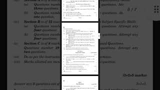 CBSE CLASS 12TH EARLY CHILDHOOD CARE AND EDUCATION QUESTION PAPER 2022