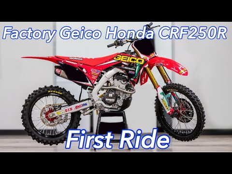 Factory Geico Honda CRF250R First Ride