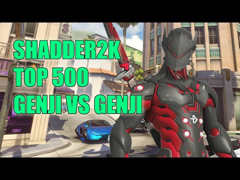 SHADDER2K LEGEND GENJI GAMEPLAY POTG - TOP 500 OVERWATCH SEASON 23