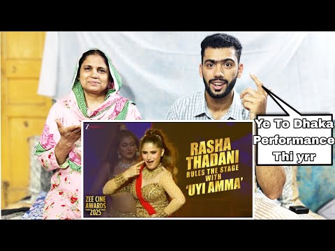 PAKISTANI REACTION TO Rasha Thadani Rules the Stage with ‘Uyi Amma’ at Zee Cine Awards!🔥 