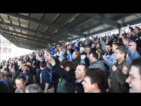 Blackpool 1 v 3 Wigan fans celebrate Rodallega goal