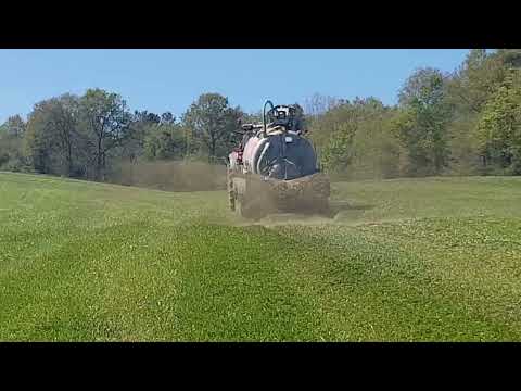 Slurry Tanker discharge - Spreading accuracy