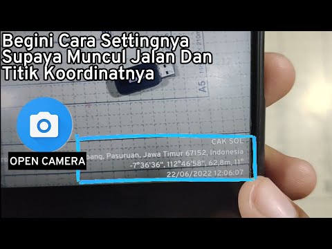 How to Setting To Show Coordinate Point in OPEN CAMERA