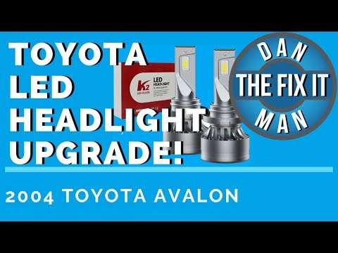 2004 TOYOTA AVALON HEADLIGHT BULB REPLACEMENT- LED UPGRADE by Xiphoer