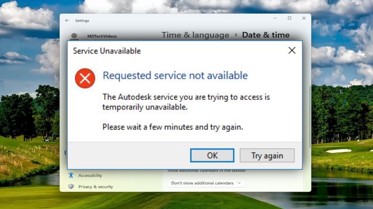 How to Fix Autodesk Issue: Requested Service Not Available