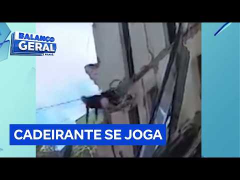 Prédio desaba em MG e cadeirante sobrevive após salto do 2º andar