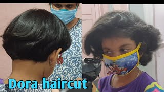 Dora haircut/baby haircut tutorial for beginners/girl baby haircut/ easy  haircut